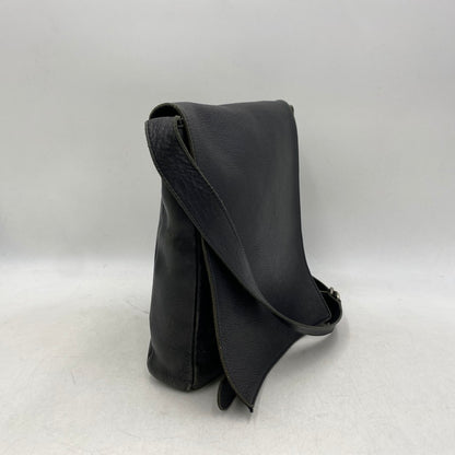 【現状渡し品】【メンズ/レディース】 LEATHER SHOULDER BAG レザー ショルダーバッグ カバン 鞄 180-260121-as-01-izu カラー：ブラック 万代Net店