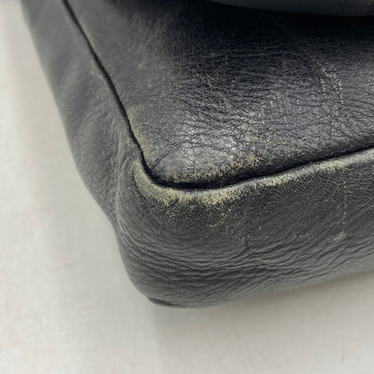 【現状渡し品】【メンズ/レディース】 LEATHER SHOULDER BAG レザー ショルダーバッグ カバン 鞄 180-260121-as-01-izu カラー：ブラック 万代Net店