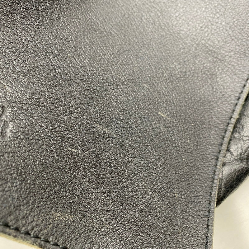 【現状渡し品】【メンズ/レディース】 LEATHER SHOULDER BAG レザー ショルダーバッグ カバン 鞄 180-260121-as-01-izu カラー：ブラック 万代Net店