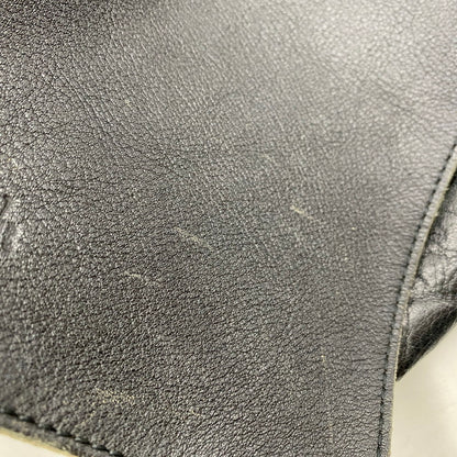 【現状渡し品】【メンズ/レディース】 LEATHER SHOULDER BAG レザー ショルダーバッグ カバン 鞄 180-260121-as-01-izu カラー：ブラック 万代Net店