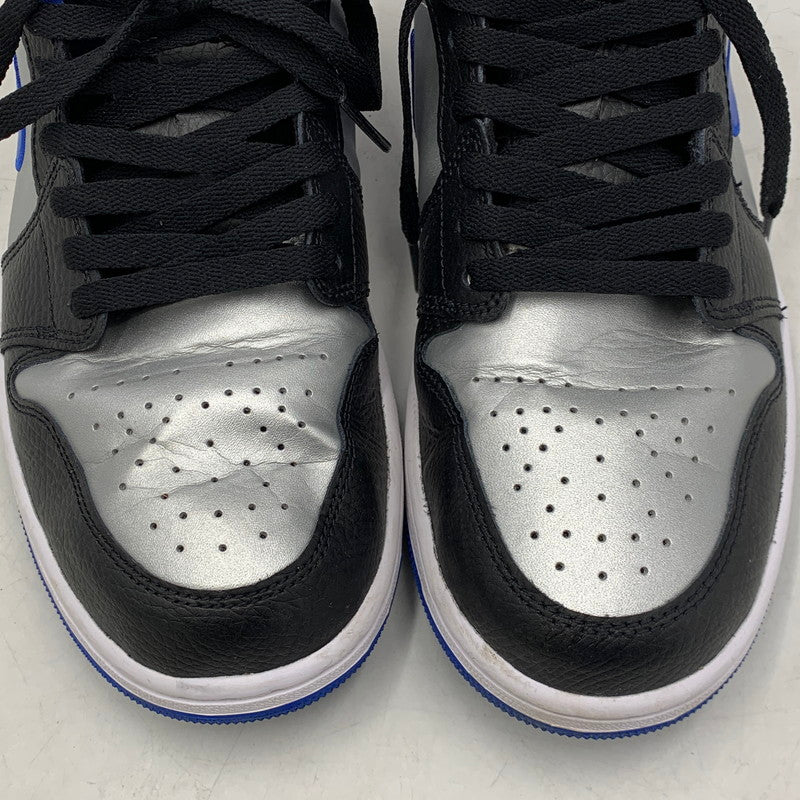 【中古品】【メンズ】 553558-007 AIR JORDAN 1 LOW エア ジョーダン ロー スニーカー 靴 160-260129-kh-07-izu サイズ：28 カラー：BLACK/GAME ROYAL/METALLIC PLATINUM 万代Net店