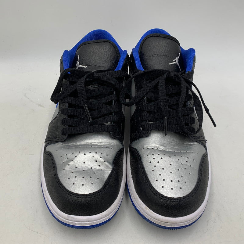 【中古品】【メンズ】 553558-007 AIR JORDAN 1 LOW エア ジョーダン ロー スニーカー 靴 160-260129-kh-07-izu サイズ：28 カラー：BLACK/GAME ROYAL/METALLIC PLATINUM 万代Net店