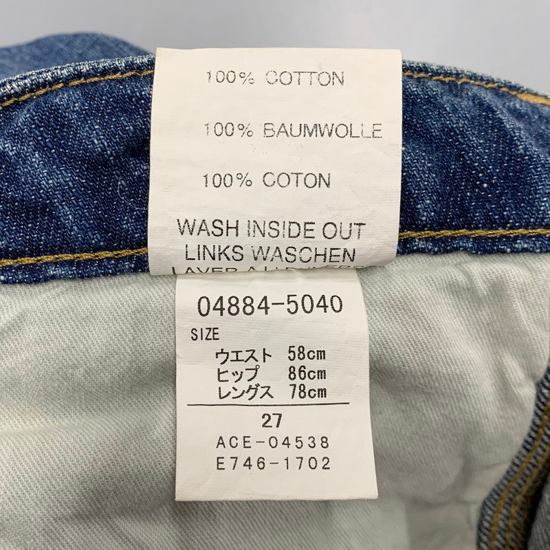 【中古品】【レディース】 SINGLE KNEE DENIM PAINTER PANT シングルニーデニムペインターパンツ ボトムス ズボン 168-260126-tt-02-izu サイズ：27×30 カラー：インディゴ 万代Net店