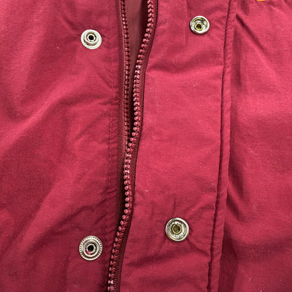 【現状渡し品】【メンズ】 STARTER × NFL スターター バイ エヌエフエル90S 台湾製"REDSKINS"レッドスキンズ NYLON HOODED DOWN JACKET ナイロン フーデッド ダウン ジャケット アウター 146-260123-mh-02-izu サイズ：L カラー：ワインレッド/イエロー 万代Net店