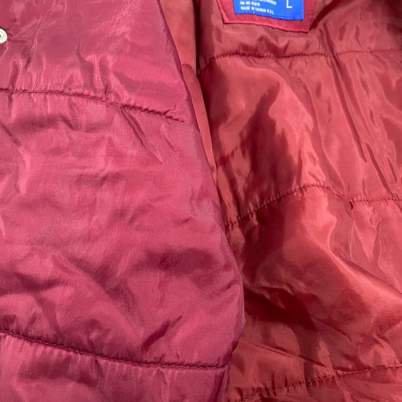 【現状渡し品】【メンズ】 STARTER × NFL スターター バイ エヌエフエル90S 台湾製"REDSKINS"レッドスキンズ NYLON HOODED DOWN JACKET ナイロン フーデッド ダウン ジャケット アウター 146-260123-mh-02-izu サイズ：L カラー：ワインレッド/イエロー 万代Net店