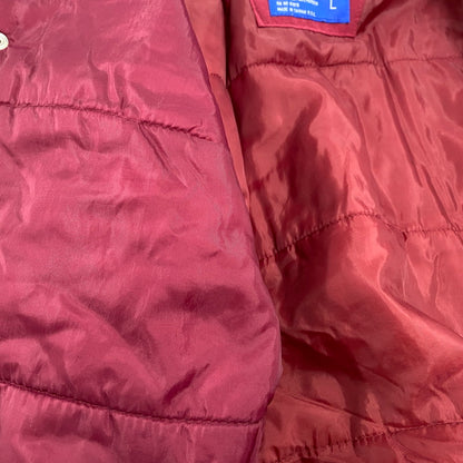 【現状渡し品】【メンズ】 STARTER × NFL スターター バイ エヌエフエル90S 台湾製"REDSKINS"レッドスキンズ NYLON HOODED DOWN JACKET ナイロン フーデッド ダウン ジャケット アウター 146-260123-mh-02-izu サイズ：L カラー：ワインレッド/イエロー 万代Net店