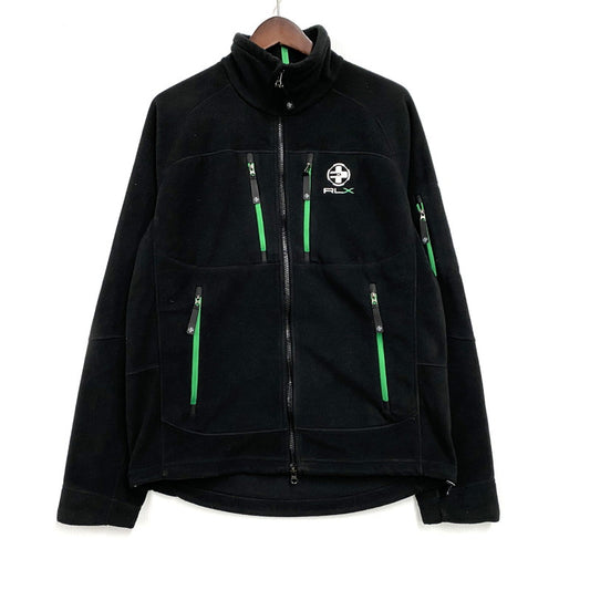 【中古品】【メンズ】 RLX FLEECE JACKET 784568872001 フリースジャケット 147-260126-as-05-izu カラー：ブラック×グリーン 万代Net店