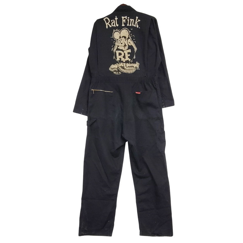 【現状渡し品】【メンズ】 RAT FINK ALL IN ONE ラットフィンク オールインワン ツナギ 157-260123-as-13-izu カラー：ブラック 万代Net店