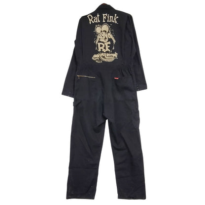 【現状渡し品】【メンズ】 RAT FINK ALL IN ONE ラットフィンク オールインワン ツナギ 157-260123-as-13-izu カラー：ブラック 万代Net店