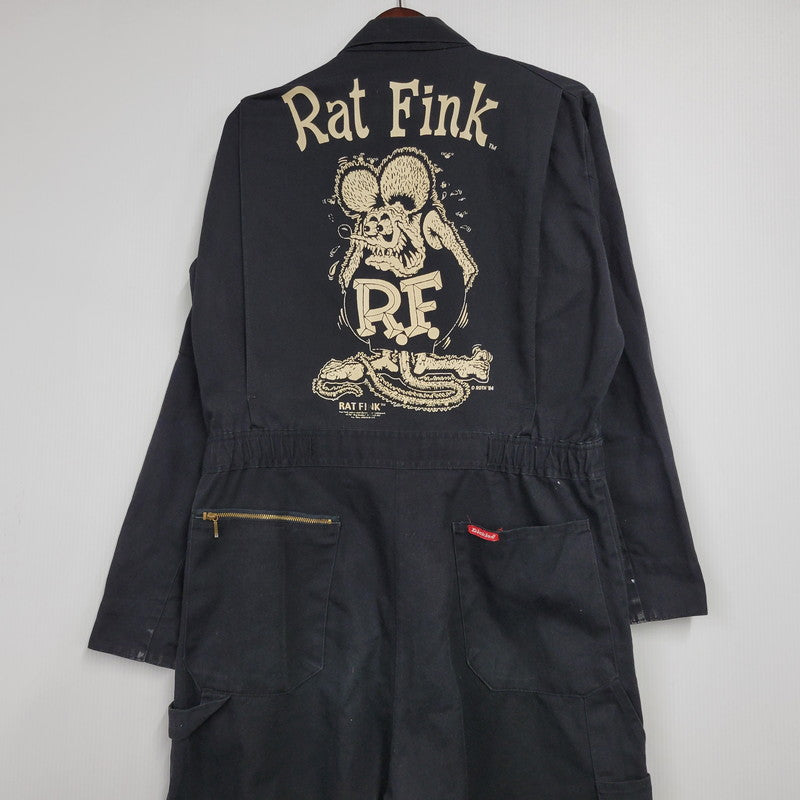 【現状渡し品】【メンズ】 RAT FINK ALL IN ONE ラットフィンク オールインワン ツナギ 157-260123-as-13-izu カラー：ブラック 万代Net店
