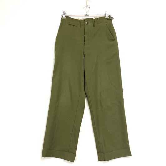【現状渡し品】【メンズ】 US.ARMY ユーエスアーミー 55-T-35650-40 51年製 50S M-1951 WOOL TROUSERS ウール トラウザーズ ボトムス ズボン 157-260124-cs-09-izu サイズ：レギュラースモール カラー：オリーブ 万代Net店