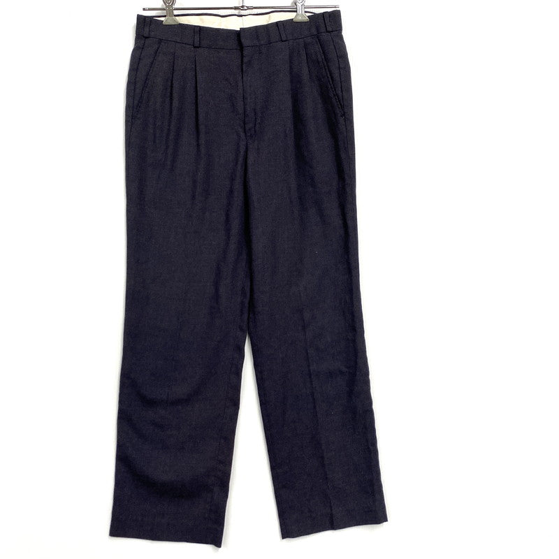 【中古品】【メンズ】 RAINY DAY WOOLS 2-TUCK WOOL SLACKS PANTS 2タック ウール スラックス パンツ ボトムス 157-260126-as-02-izu サイズ：33×30 カラー：ネイビー系 万代Net店
