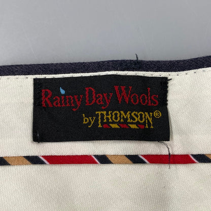 【中古品】【メンズ】 RAINY DAY WOOLS 2-TUCK WOOL SLACKS PANTS 2タック ウール スラックス パンツ ボトムス 157-260126-as-02-izu サイズ：33×30 カラー：ネイビー系 万代Net店