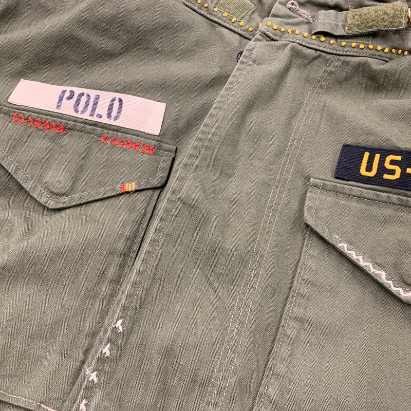 【中古美品】【メンズ】 ボクシーフィット デストロイドヘム フィールドジャケット アウター 147-260124-cs-12-izu サイズ：S カラー：カーキ 万代Net店