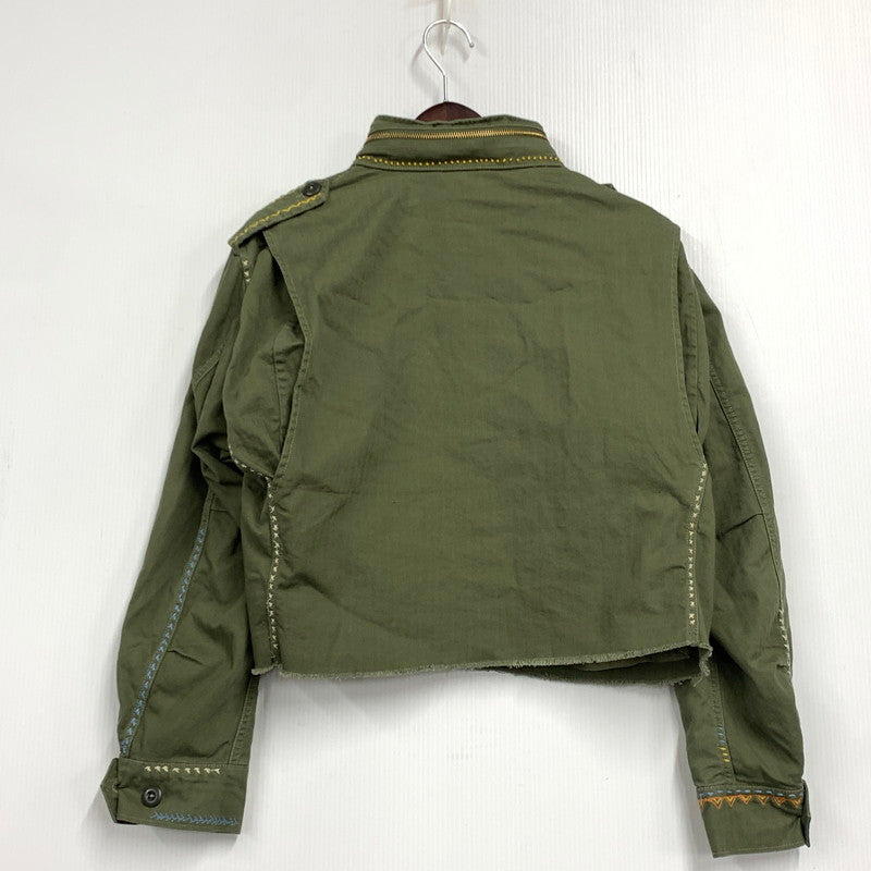 【中古美品】【メンズ】 ボクシーフィット デストロイドヘム フィールドジャケット アウター 147-260124-cs-12-izu サイズ：S カラー：カーキ 万代Net店