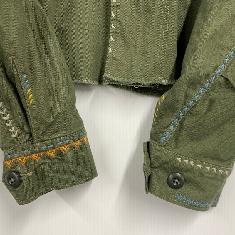 【中古美品】【メンズ】 ボクシーフィット デストロイドヘム フィールドジャケット アウター 147-260124-cs-12-izu サイズ：S カラー：カーキ 万代Net店