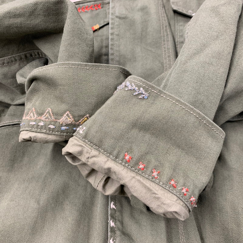 【中古美品】【メンズ】 ボクシーフィット デストロイドヘム フィールドジャケット アウター 147-260124-cs-12-izu サイズ：S カラー：カーキ 万代Net店
