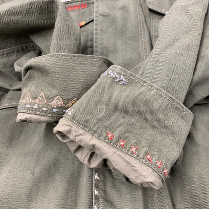 【中古美品】【メンズ】 ボクシーフィット デストロイドヘム フィールドジャケット アウター 147-260124-cs-12-izu サイズ：S カラー：カーキ 万代Net店