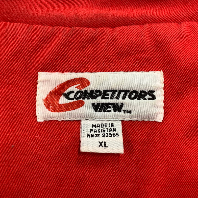 【現状渡し品】【メンズ】 COMPETITORS VIEW コンペティターズビュー RACING JACKET レーシングジャケット アウター 146-260126-tt-08-izu サイズ：XL カラー：レッド×ブラック 万代Net店