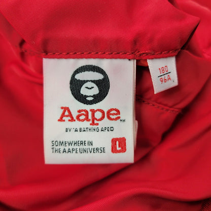 【現状渡し品】【メンズ】 AAPE BY A BATHING APE エーエイプバイアベイシングエイプ REVERSIBLE ZIP UP HOODIE AAPLJM7196XXA リバーシブル ジップアップ フーディー パーカー 142-260125-as-05-izu サイズ：L カラー：レッド 万代Net店