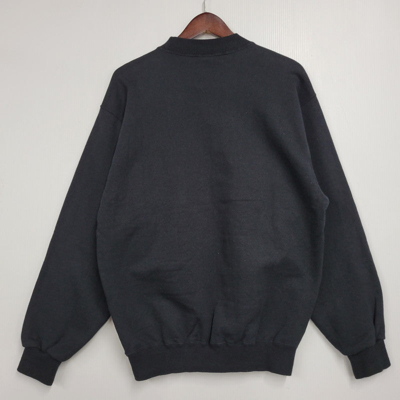 【中古品】【メンズ】 JORDAN PRINT SWEAT ジョーダン プリント スウェット 銀タグ 日本製 長袖 トップス 146-260125-as-04-izu サイズ：L カラー：ブラック 万代Net店