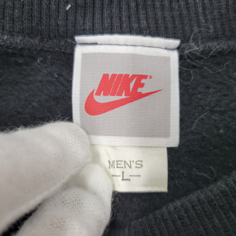 【中古品】【メンズ】 JORDAN PRINT SWEAT ジョーダン プリント スウェット 銀タグ 日本製 長袖 トップス 146-260125-as-04-izu サイズ：L カラー：ブラック 万代Net店