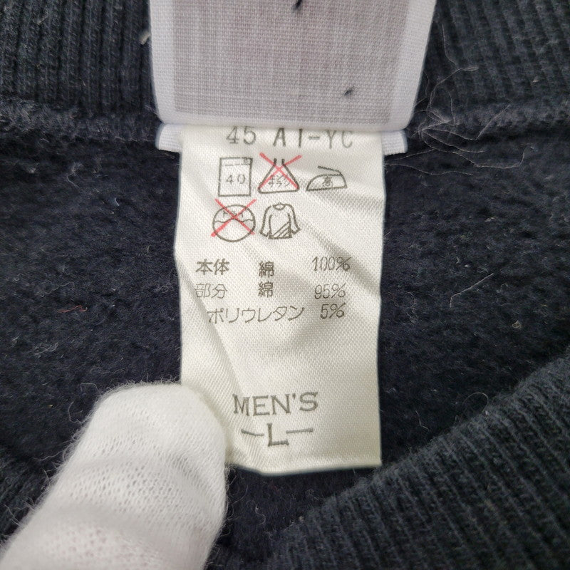 【中古品】【メンズ】 JORDAN PRINT SWEAT ジョーダン プリント スウェット 銀タグ 日本製 長袖 トップス 146-260125-as-04-izu サイズ：L カラー：ブラック 万代Net店