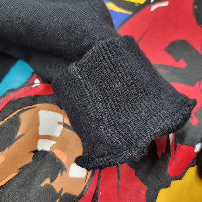 【中古品】【メンズ】 JORDAN PRINT SWEAT ジョーダン プリント スウェット 銀タグ 日本製 長袖 トップス 146-260125-as-04-izu サイズ：L カラー：ブラック 万代Net店