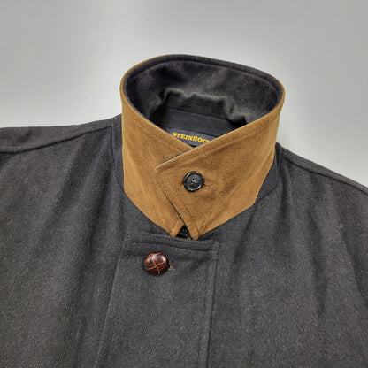 【現状渡し品】【メンズ】 STEINBOCK スタインボック イタリア製 SOUTIEN COLLAR COAT ステンカラーコートアウター 146-260125-tt-05-izu サイズ：50 カラー：ブラック 万代Net店