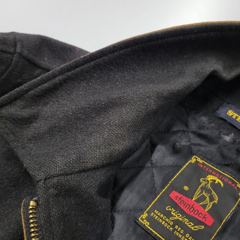【現状渡し品】【メンズ】 STEINBOCK スタインボック イタリア製 SOUTIEN COLLAR COAT ステンカラーコートアウター 146-260125-tt-05-izu サイズ：50 カラー：ブラック 万代Net店