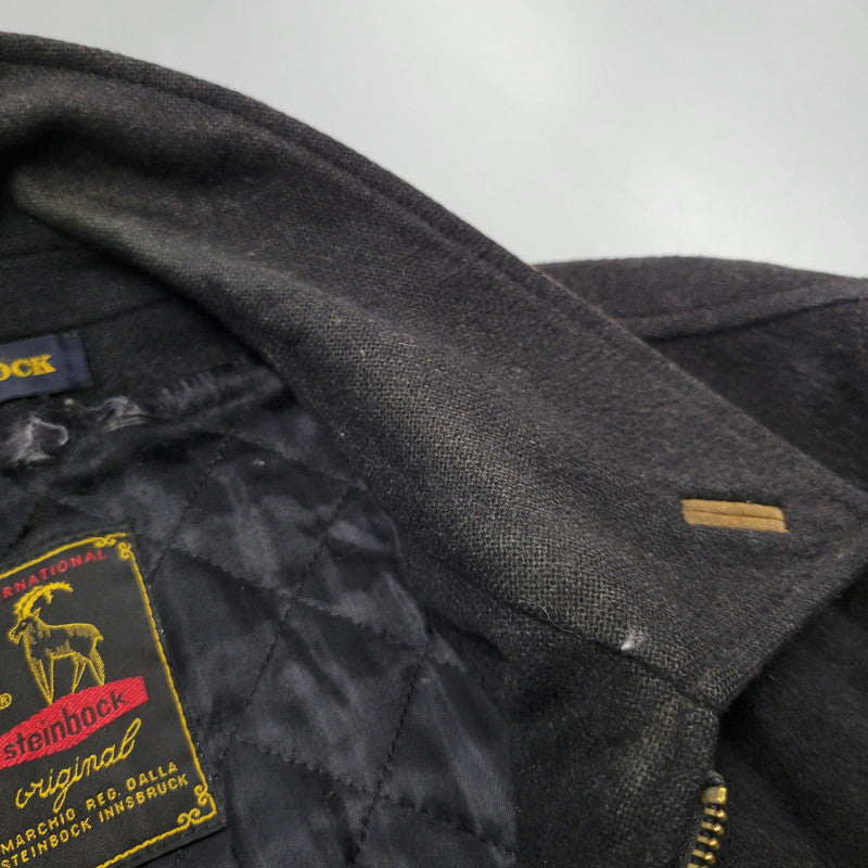 【現状渡し品】【メンズ】 STEINBOCK スタインボック イタリア製 SOUTIEN COLLAR COAT ステンカラーコートアウター 146-260125-tt-05-izu サイズ：50 カラー：ブラック 万代Net店