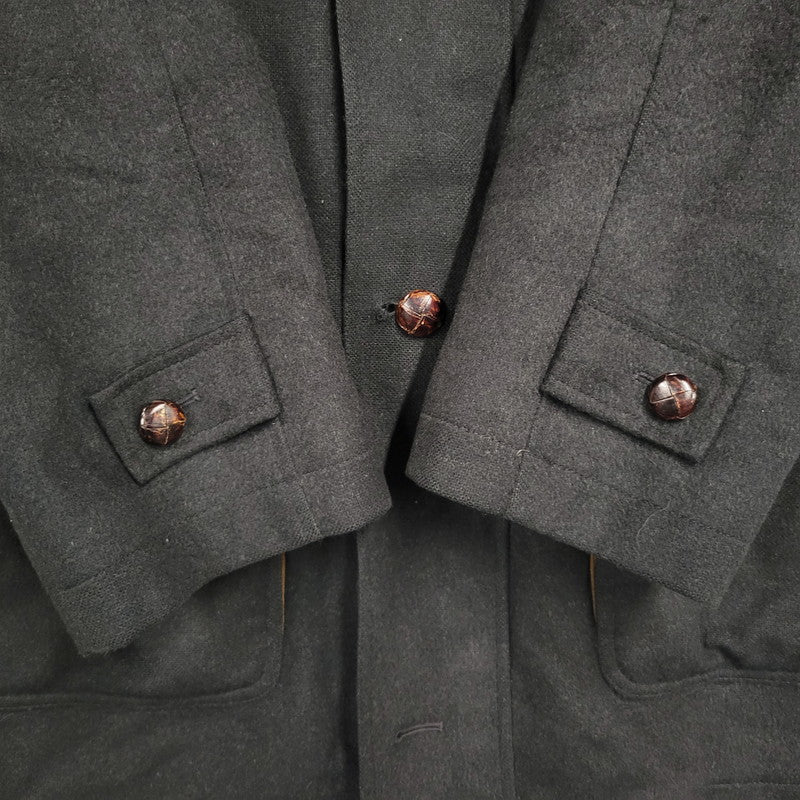【現状渡し品】【メンズ】 STEINBOCK スタインボック イタリア製 SOUTIEN COLLAR COAT ステンカラーコートアウター 146-260125-tt-05-izu サイズ：50 カラー：ブラック 万代Net店