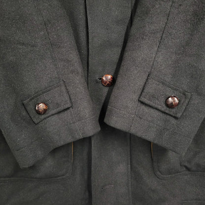 【現状渡し品】【メンズ】 STEINBOCK スタインボック イタリア製 SOUTIEN COLLAR COAT ステンカラーコートアウター 146-260125-tt-05-izu サイズ：50 カラー：ブラック 万代Net店