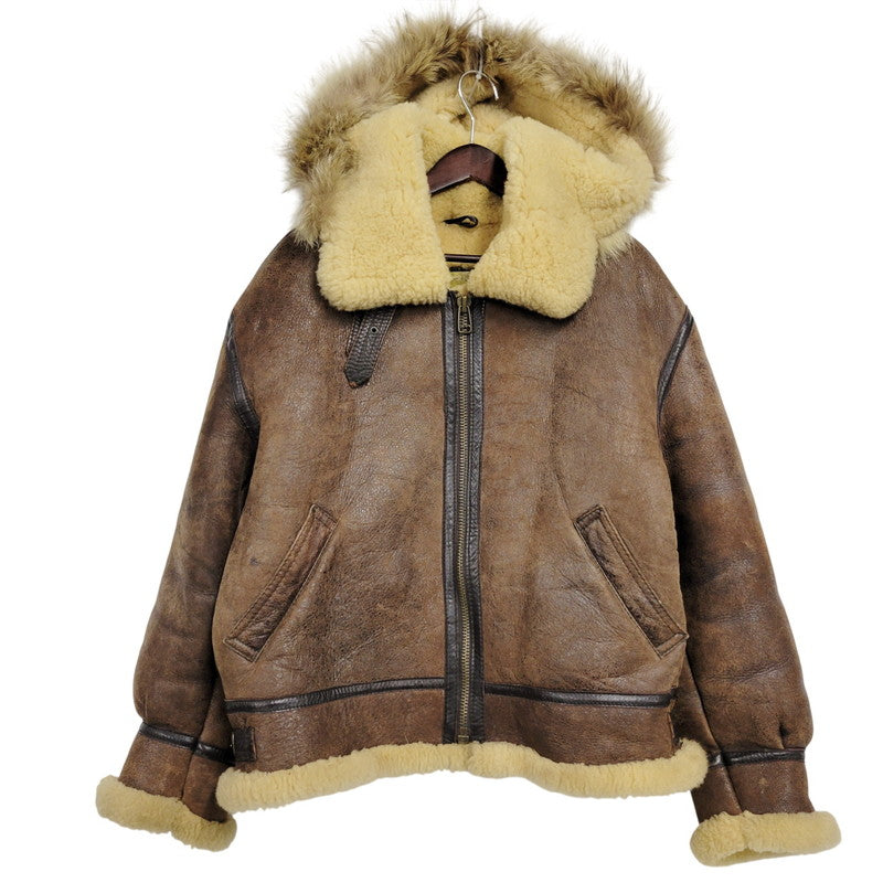 【中古品】【メンズ】 UNKNOWN DESTINATION アンノウンディスティネーション B-3 MOUTON JACKET ムートンジャケット 韓国製 アウター 146-260125-as-09-izu サイズ：L カラー：ブラウン 万代Net店