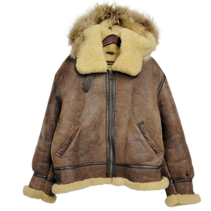 【中古品】【メンズ】 UNKNOWN DESTINATION アンノウンディスティネーション B-3 MOUTON JACKET ムートンジャケット 韓国製 アウター 146-260125-as-09-izu サイズ：L カラー：ブラウン 万代Net店