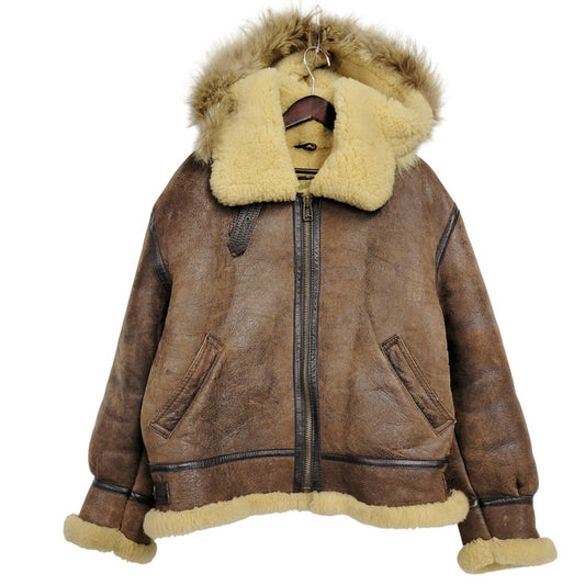 【中古品】【メンズ】 UNKNOWN DESTINATION アンノウンディスティネーション B-3 MOUTON JACKET ムートンジャケット 韓国製 アウター 146-260125-as-09-izu サイズ：L カラー：ブラウン 万代Net店