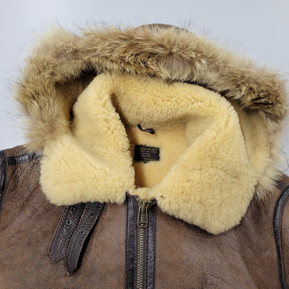 【中古品】【メンズ】 UNKNOWN DESTINATION アンノウンディスティネーション B-3 MOUTON JACKET ムートンジャケット 韓国製 アウター 146-260125-as-09-izu サイズ：L カラー：ブラウン 万代Net店