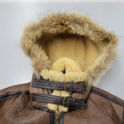 【中古品】【メンズ】 UNKNOWN DESTINATION アンノウンディスティネーション B-3 MOUTON JACKET ムートンジャケット 韓国製 アウター 146-260125-as-09-izu サイズ：L カラー：ブラウン 万代Net店