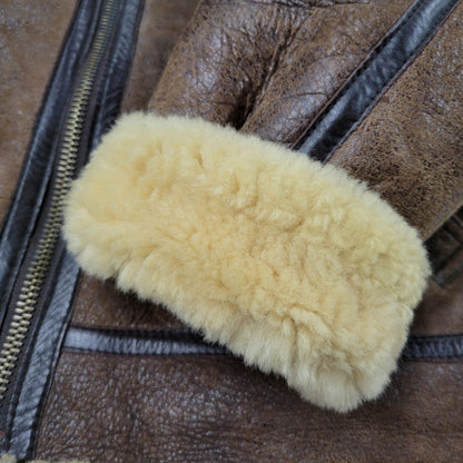 【中古品】【メンズ】 UNKNOWN DESTINATION アンノウンディスティネーション B-3 MOUTON JACKET ムートンジャケット 韓国製 アウター 146-260125-as-09-izu サイズ：L カラー：ブラウン 万代Net店