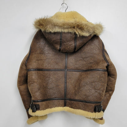 【中古品】【メンズ】 UNKNOWN DESTINATION アンノウンディスティネーション B-3 MOUTON JACKET ムートンジャケット 韓国製 アウター 146-260125-as-09-izu サイズ：L カラー：ブラウン 万代Net店