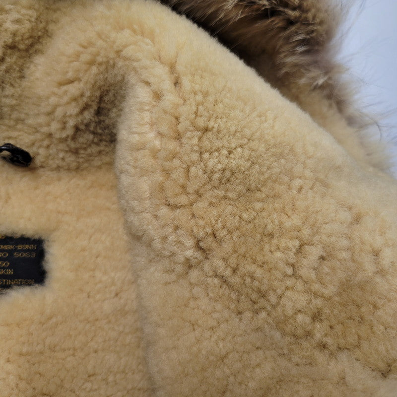 【中古品】【メンズ】 UNKNOWN DESTINATION アンノウンディスティネーション B-3 MOUTON JACKET ムートンジャケット 韓国製 アウター 146-260125-as-09-izu サイズ：L カラー：ブラウン 万代Net店