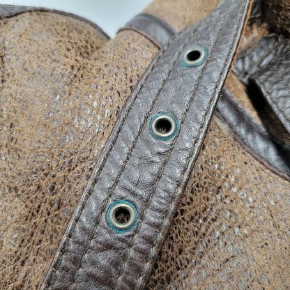 【中古品】【メンズ】 UNKNOWN DESTINATION アンノウンディスティネーション B-3 MOUTON JACKET ムートンジャケット 韓国製 アウター 146-260125-as-09-izu サイズ：L カラー：ブラウン 万代Net店