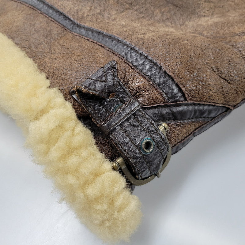 【中古品】【メンズ】 UNKNOWN DESTINATION アンノウンディスティネーション B-3 MOUTON JACKET ムートンジャケット 韓国製 アウター 146-260125-as-09-izu サイズ：L カラー：ブラウン 万代Net店
