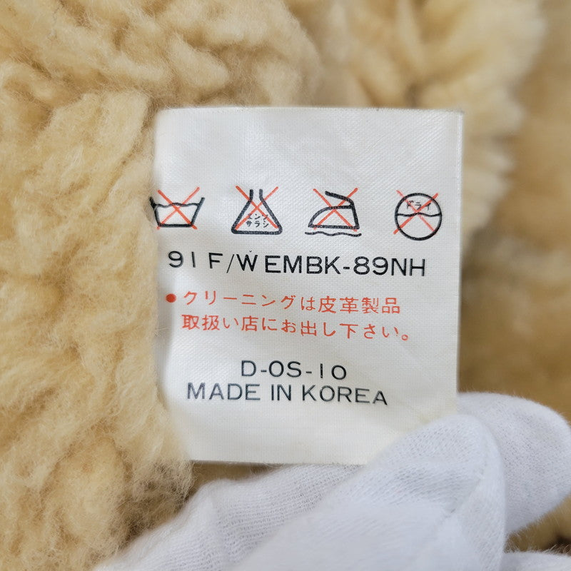 【中古品】【メンズ】 UNKNOWN DESTINATION アンノウンディスティネーション B-3 MOUTON JACKET ムートンジャケット 韓国製 アウター 146-260125-as-09-izu サイズ：L カラー：ブラウン 万代Net店