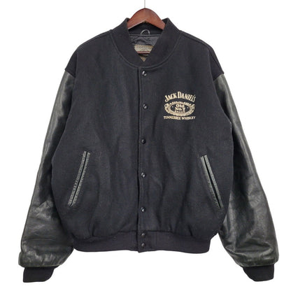 【中古品】【メンズ】 JACK DANIELS STADIUM JACKET ジャックダニエル スタジアムジャケット USA製 スタジャン アウター 146-260125-as-11-izu サイズ：L カラー：ブラック 万代Net店