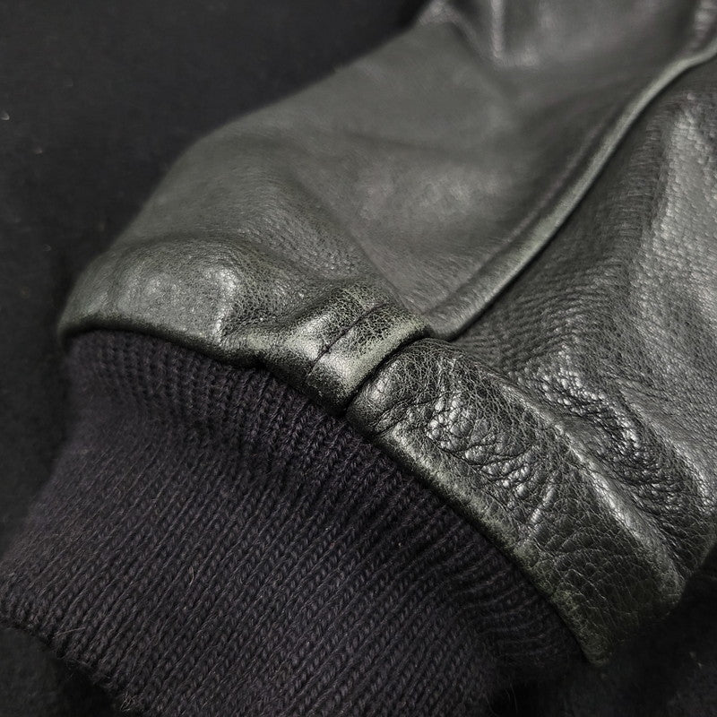 【中古品】【メンズ】 JACK DANIELS STADIUM JACKET ジャックダニエル スタジアムジャケット USA製 スタジャン アウター 146-260125-as-11-izu サイズ：L カラー：ブラック 万代Net店
