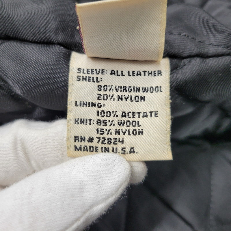 【中古品】【メンズ】 JACK DANIELS STADIUM JACKET ジャックダニエル スタジアムジャケット USA製 スタジャン アウター 146-260125-as-11-izu サイズ：L カラー：ブラック 万代Net店