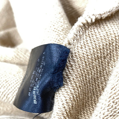 【中古品】【メンズ】 HUF ハフ ×ICECREAM アイスクリーム FL00199 RUNNING DOG FULL ZIP HOODED SWEATSHIRT ランニングドッグフルジップフーデッド スウェットシャツ 142-260128-tt-13-izu サイズ：L カラー：ベージュ 万代Net店