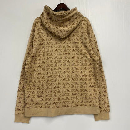 【中古品】【メンズ】 HUF ハフ ×ICECREAM アイスクリーム FL00199 RUNNING DOG FULL ZIP HOODED SWEATSHIRT ランニングドッグフルジップフーデッド スウェットシャツ 142-260128-tt-13-izu サイズ：L カラー：ベージュ 万代Net店