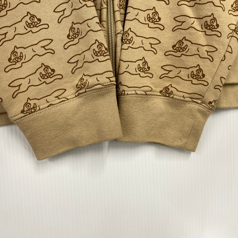 【中古品】【メンズ】 HUF ハフ ×ICECREAM アイスクリーム FL00199 RUNNING DOG FULL ZIP HOODED SWEATSHIRT ランニングドッグフルジップフーデッド スウェットシャツ 142-260128-tt-13-izu サイズ：L カラー：ベージュ 万代Net店